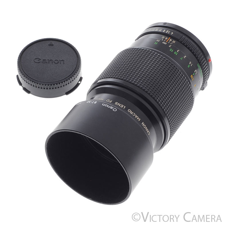 Canon FD 100mm f4 (late version) Telephoto Macro Lens  [EXC+] - Victory Camera