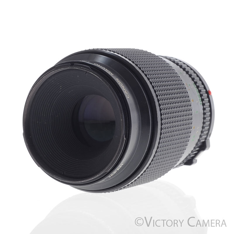 Canon FD 100mm f4 (late version) Telephoto Macro Lens [EXC] - Victory Camera