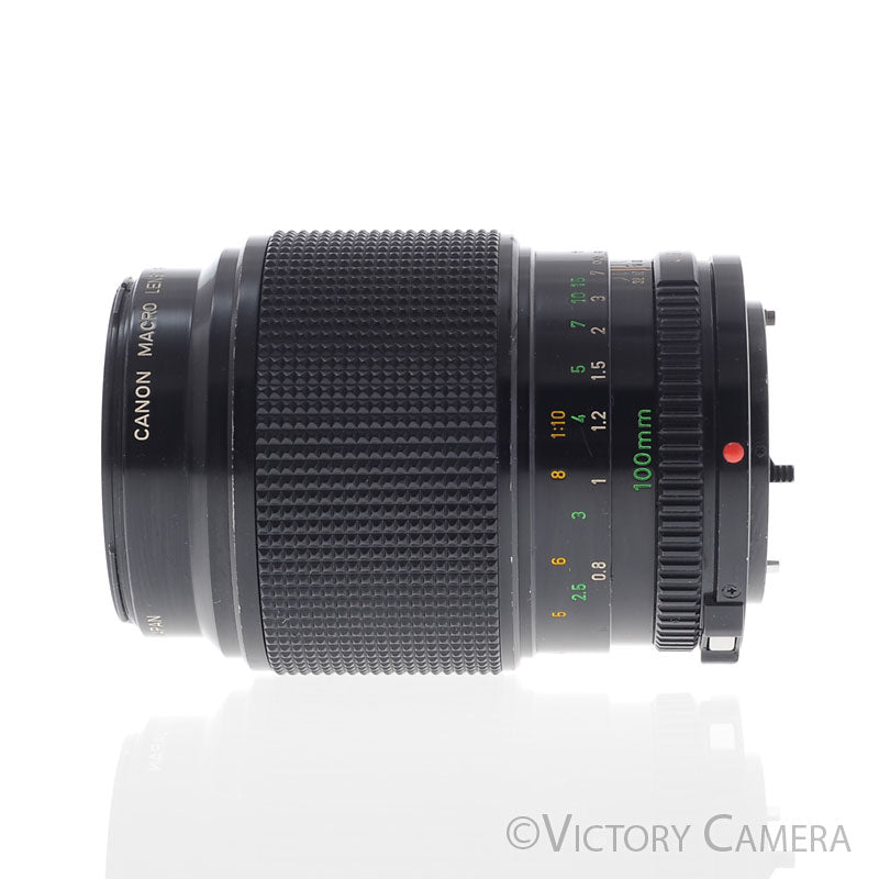 Canon FD 100mm f4 (late version) Telephoto Macro Lens [EXC] - Victory Camera