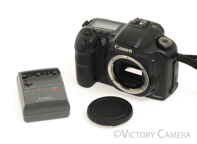Canon EOS 10D 6.3MP Digital SLR Camera Body w/ Charger [EX+] - Victory Camera