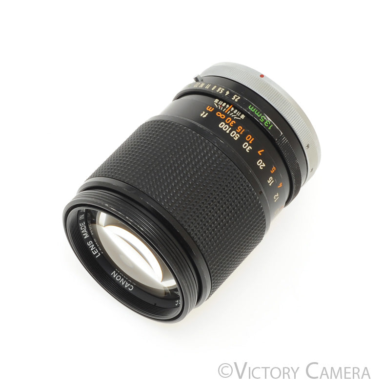 Canon FD 135mm f2.5 S.C. Fast Telephoto Prime Lens [EXC] - Victory Camera