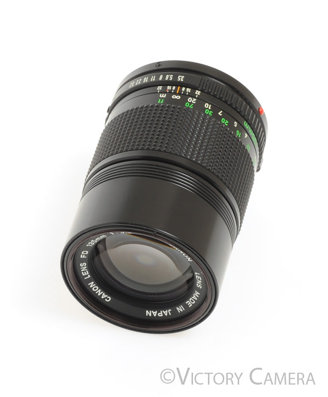 Canon FD 135mm F3.5 (late version) Telephoto Prime Lens [GOOD] - Victory Camera
