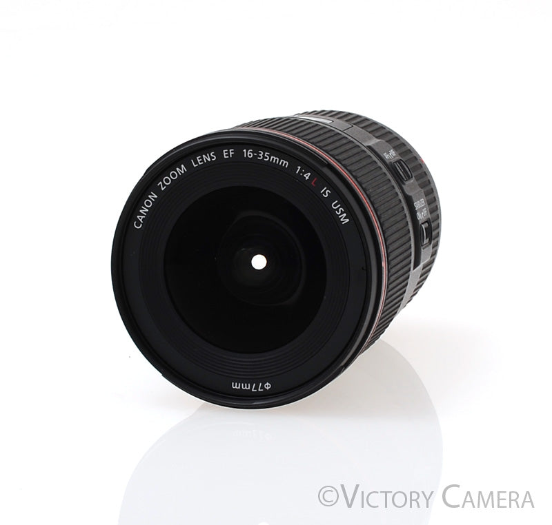 Canon EOS EF 16-35mm f4 L IS USM Wide Angle Zoom Lens  w/ Shade [EXC+] - Victory Camera