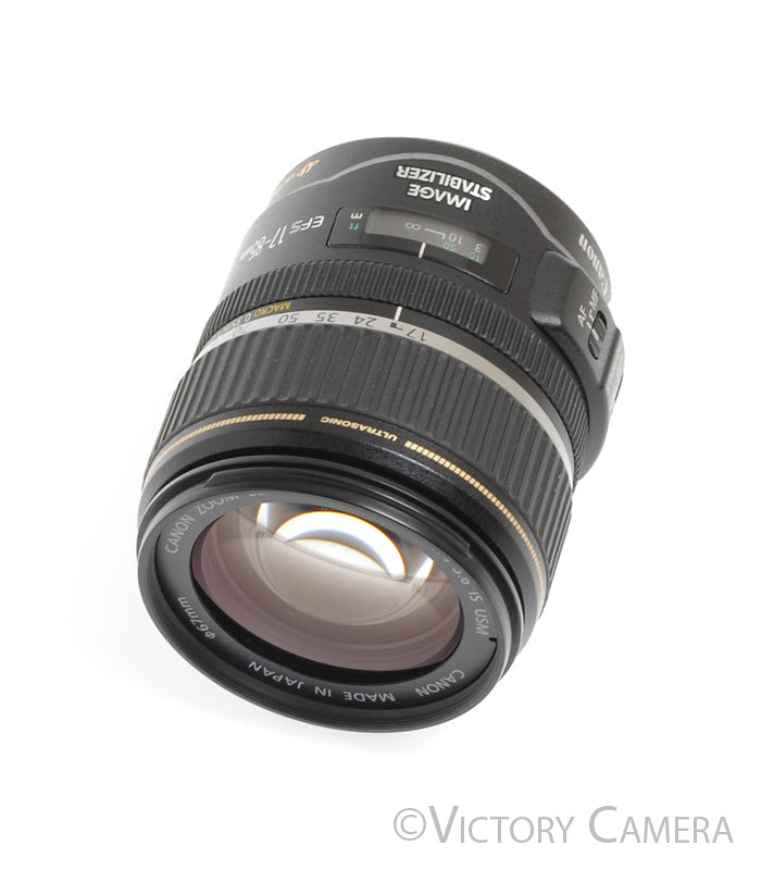 Canon EF-S 17-85mm f4-5.6 IS Lens USM -Clean w/ Shade- - Victory Camera
