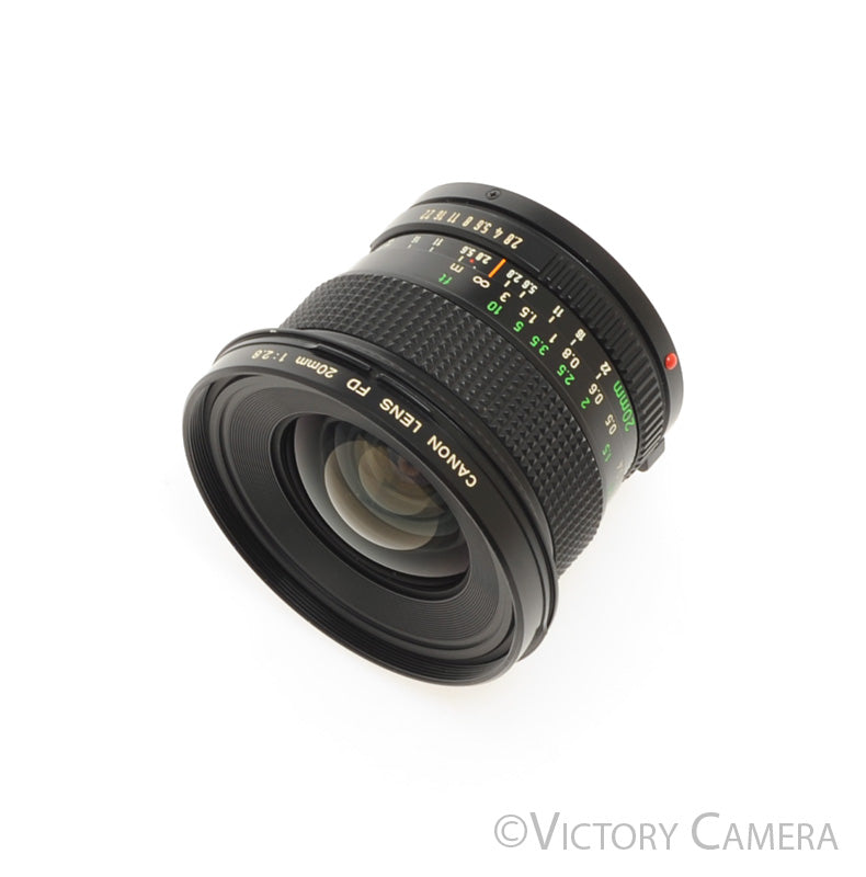 Canon FD 20mm f2.8 (late version) Fast Wide Angle Prime Lens - Victory Camera