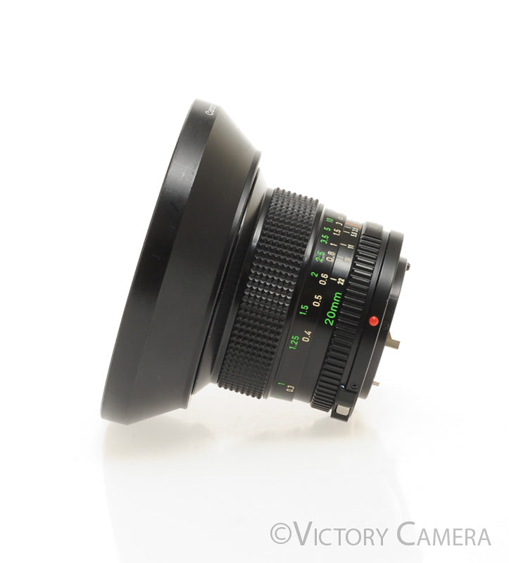 Canon FD 20mm f2.8 (late version) Fast Wide Angle Prime Lens - Victory Camera