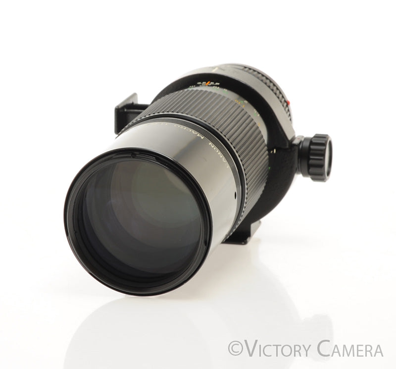 Canon NFD 200mm f4 Macro Lens w/ Tripod Collar &amp; Case [EXC+] - Victory Camera