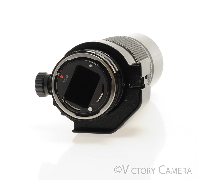 Canon NFD 200mm f4 Macro Lens w/ Tripod Collar &amp; Case [EXC+] - Victory Camera