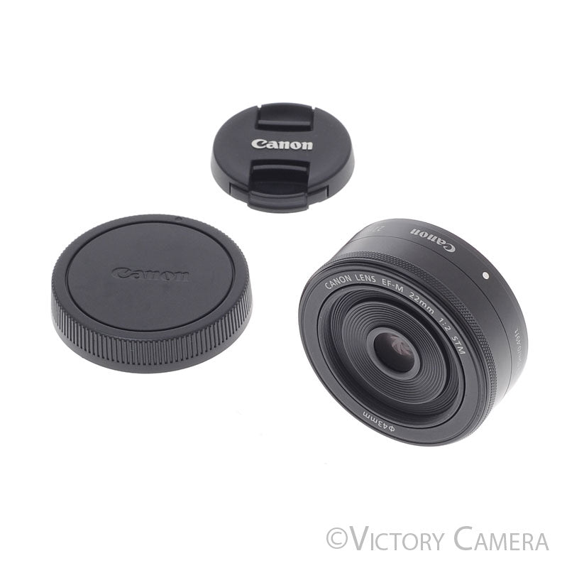 Canon EF-M 22mm f2 STM Pancake Prime Lens for Mirrorless EF-M [EXC+] - Victory Camera