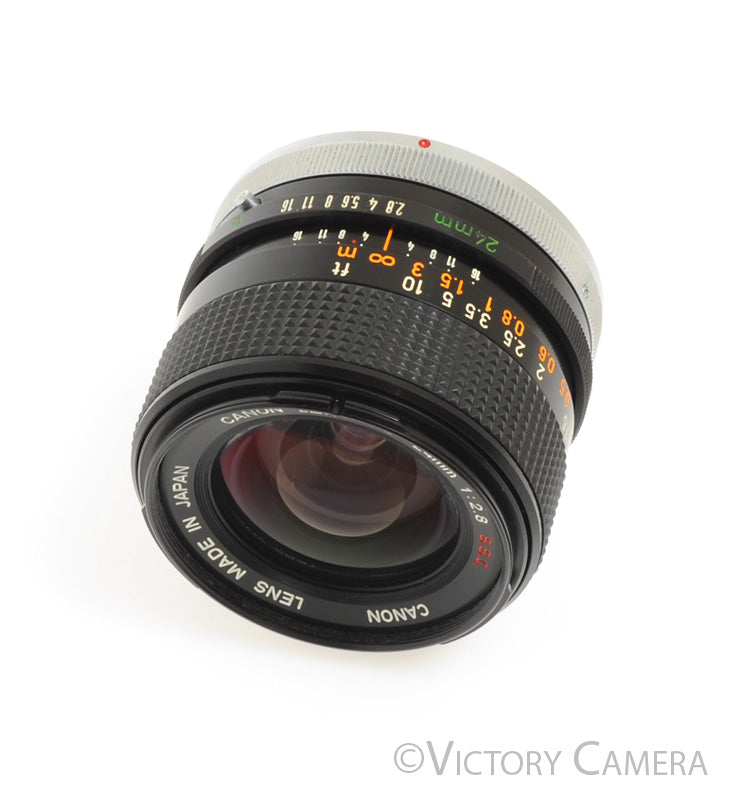 Canon FD 24mm f2.8 S.S.C Wide Angle Prime Lens [EXC+] - Victory Camera