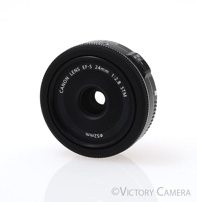 Canon EF-S 24mm f2.8 STM Pancake Wide Angle Prime Lens [EXC+] - Victory Camera