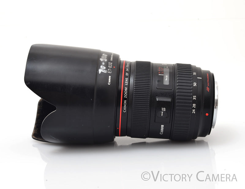 Canon EF EOS 24-70mm f2.8 L USM Full Frame Zoom Lens w/ Shade [EXC] - Victory Camera