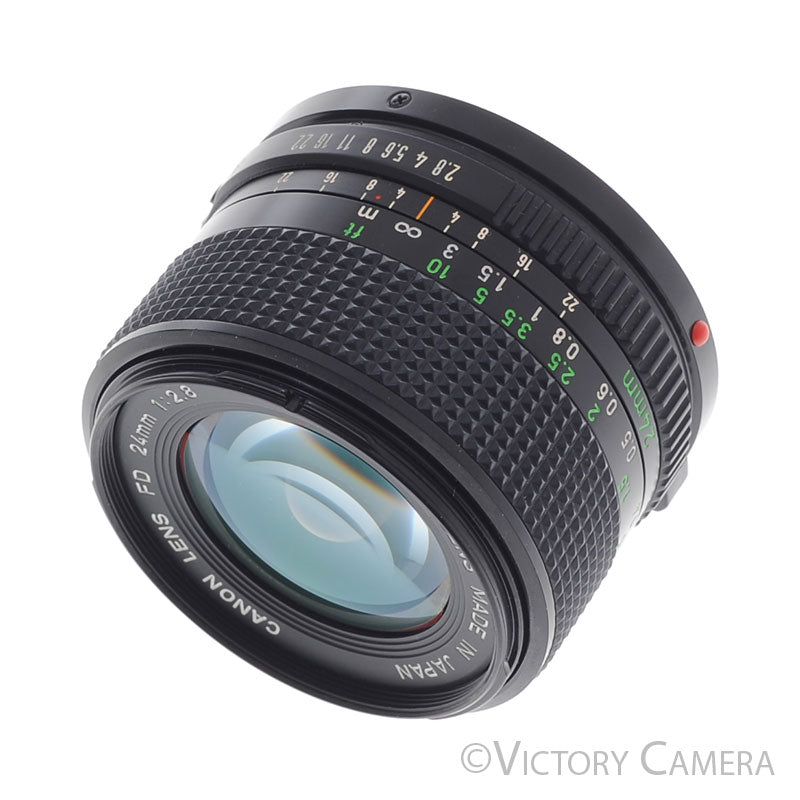Canon FD 24mm f2.8 (late model) Wide Angle Prime Lens [EXC+] - Victory Camera