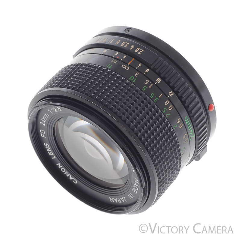 Canon FD 24mm f2.8 (late version) Wide Angle Prime Lens [EXC-] - Victory Camera
