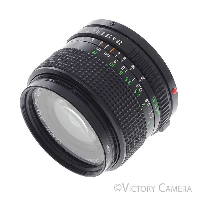 Canon NFD 24mm f2.8 Wide Angle Prime Lens  [EXC+] - Victory Camera