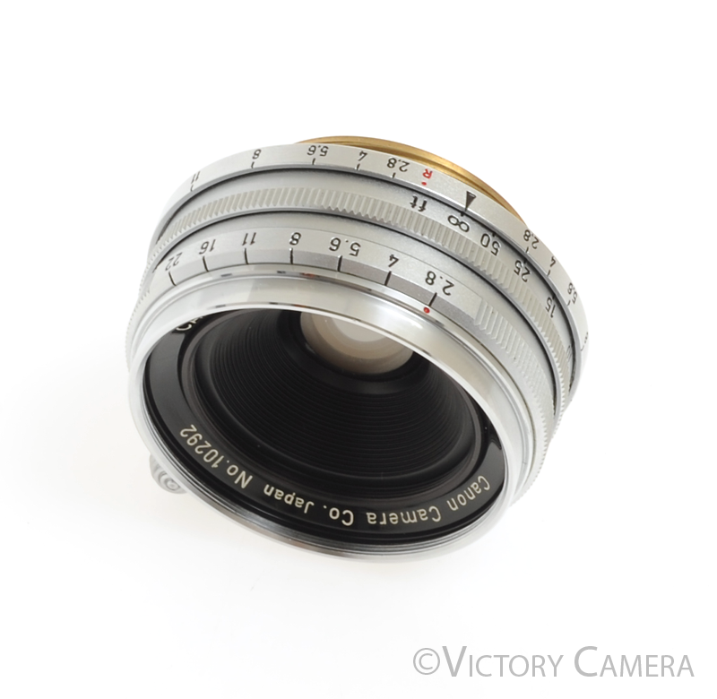 Canon 28mm f2.8 LTM Rangefinder Lens [EXC] - Victory Camera