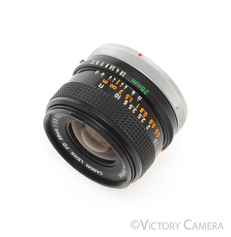 Canon 28mm f2.8 FD S.C. Manual Focus Wide Angle Lens [EXC+] - Victory Camera