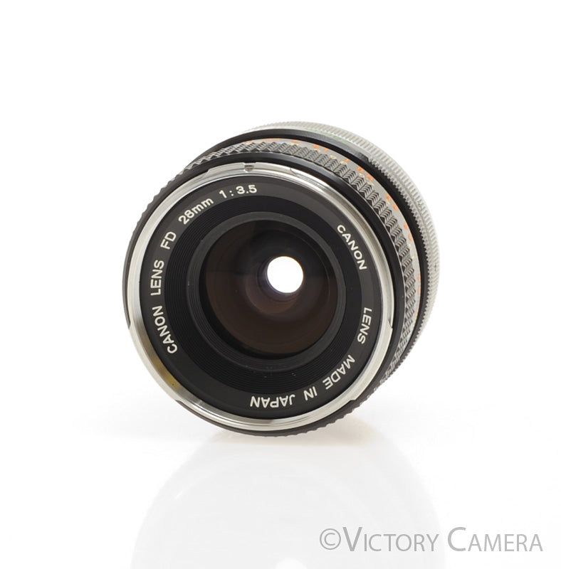 Canon 28mm f3.5 FD Chrome Rim Manual Focus Wide Angle Lens [EXC] - Victory Camera