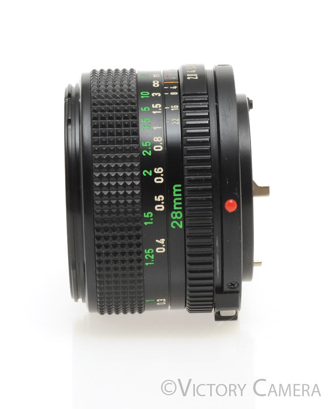 Canon FD 28mm f2.8 (late version) Manual Focus Wide Angle Lens [EXC+] - Victory Camera