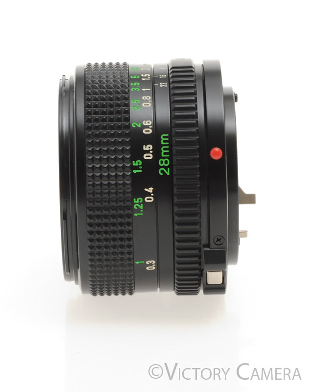 Canon FD 28mm f2.8 (late version) Manual Focus Wide Angle Lens [EXC+] - Victory Camera