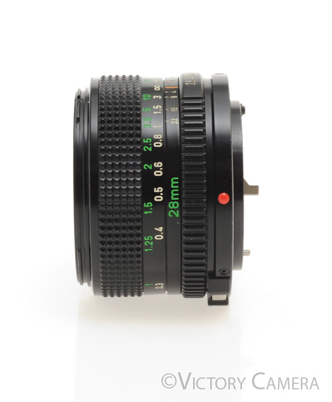 Canon FD 28mm f2.8 (late version) Manual Focus Wide Angle Lens [EXC] - Victory Camera