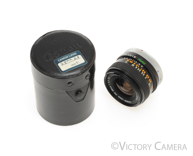 Canon 28mm f2.8 FD S.C. Manual Focus Wide Angle Lens [EXC+]