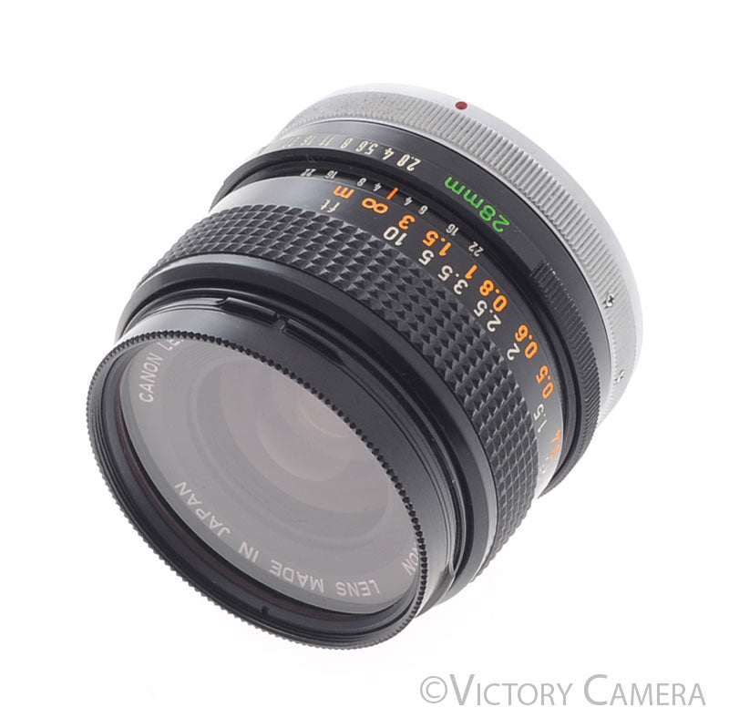 Canon 28mm f2.8 FD S.C. Manual Focus Wide Angle Lens  [EXC+] - Victory Camera