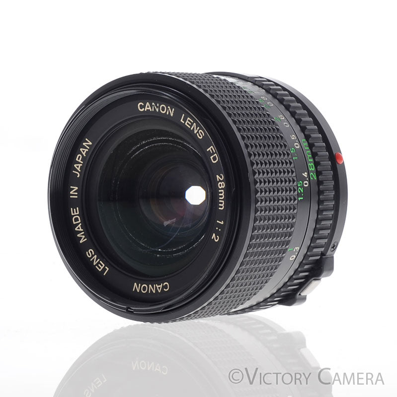 Canon FD Rare 28mm f2 (late version) Fast Wide Angle Lens [EXC] - Victory Camera