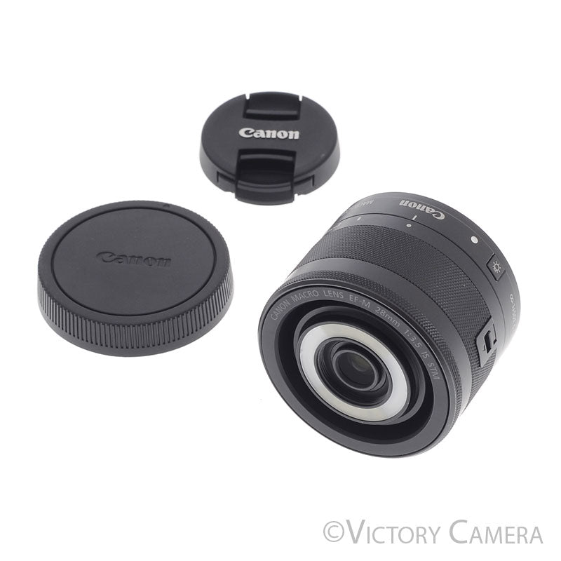 Canon EF-M 28mm f3.5 Macro IS STM Prime Lens for Mirrorless EF-M [EXC+] - Victory Camera