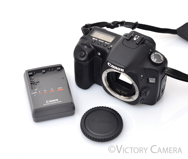 Canon EOS 30D 8.2MP Digital SLR Camera Body w/ Charger [EXC+] - Victory Camera
