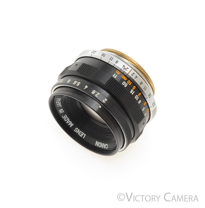 Canon 35mm f2 Wide Angle LTM L39 Screw Mount Lens -Haze- [GOOD] - Victory Camera