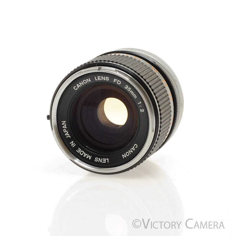 Canon FD 35mm f2 Rare FAST Wide Angle Prime Lens -Slight Yellowing- [EXC] - Victory Camera