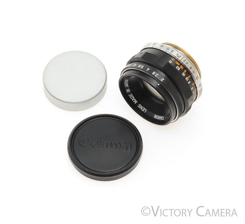Canon 35mm f2 Wide Angle LTM L39 Screw Mount Lens -Haze- [GOOD] - Victory Camera