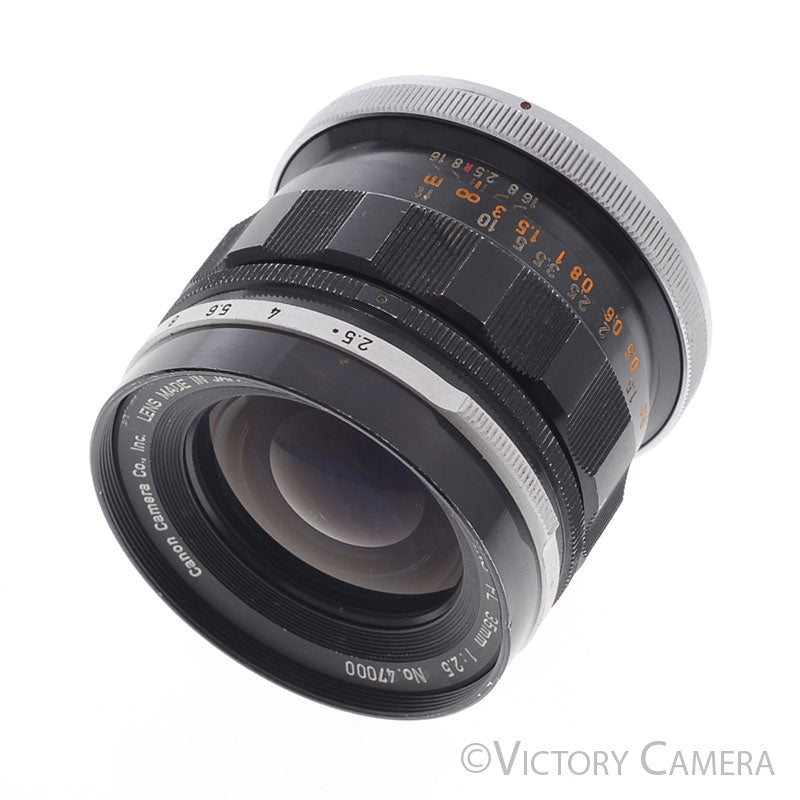 Canon FL 35mm f2.5 Wide Angle Prime Lens for FL/FD [GOOD] - Victory Camera
