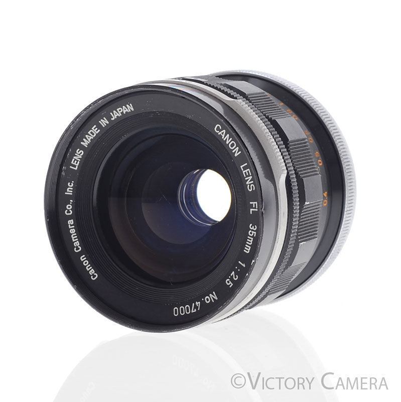 Canon FL 35mm f2.5 Wide Angle Prime Lens for FL/FD [GOOD] - Victory Camera