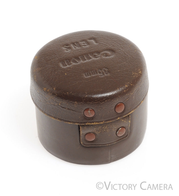 Canon Vintage Leather Case for 35mm f2 f1.8 L39 LTM Rangefinder  Lens [EXC-] - Victory Camera