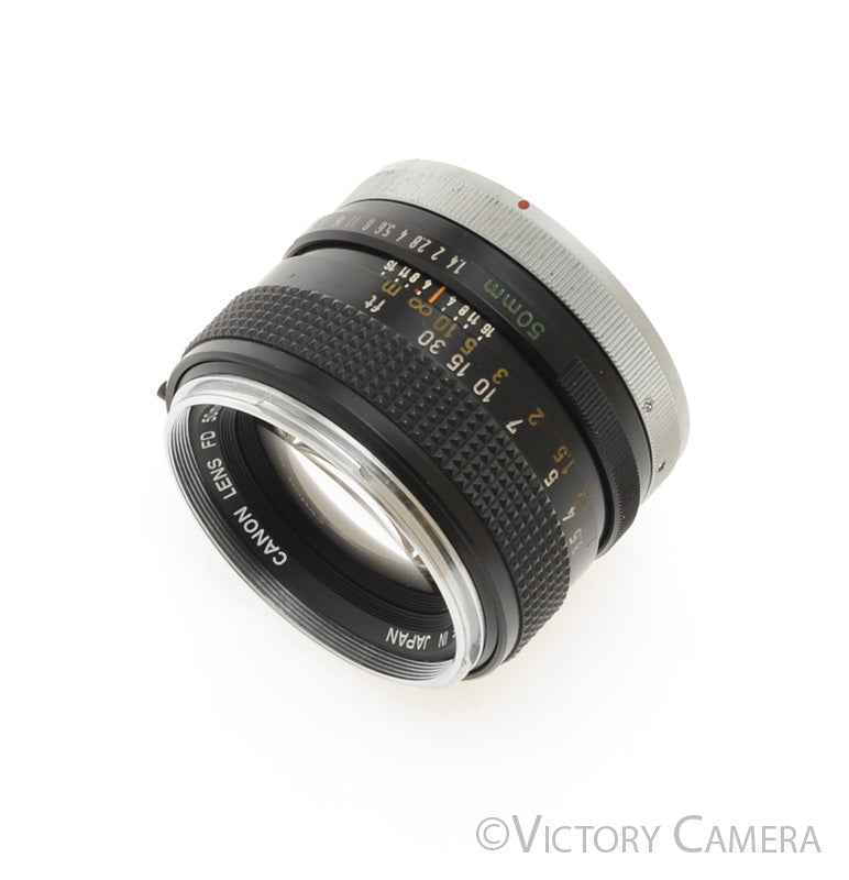 Canon FD 50mm f1.4 Fast Prime Lens [EXC+] - Victory Camera