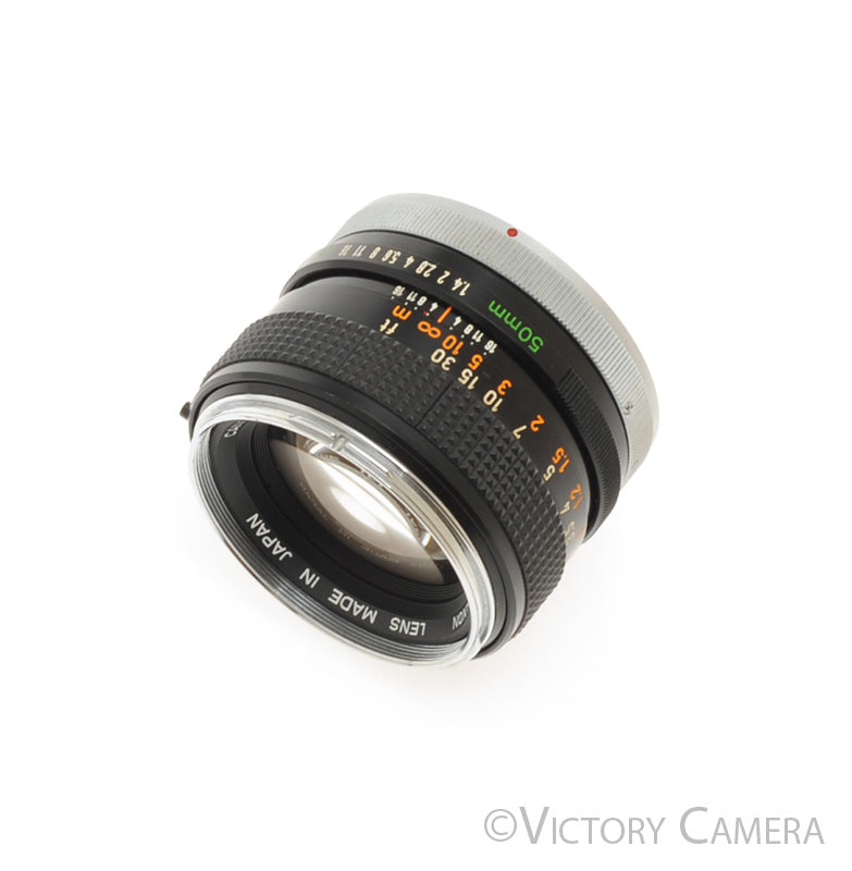 Canon FD 50mm f1.4 Fast Prime Lens [EXC+] - Victory Camera