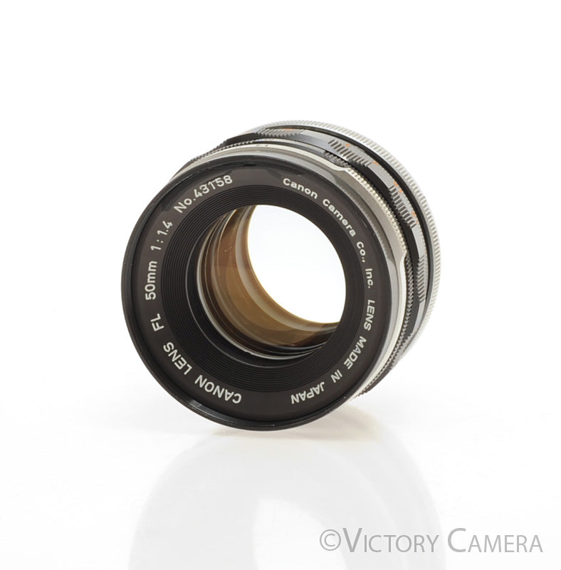 Canon FL 50mm f1.4 Manual Focus Prime Lens [EXC-] - Victory Camera