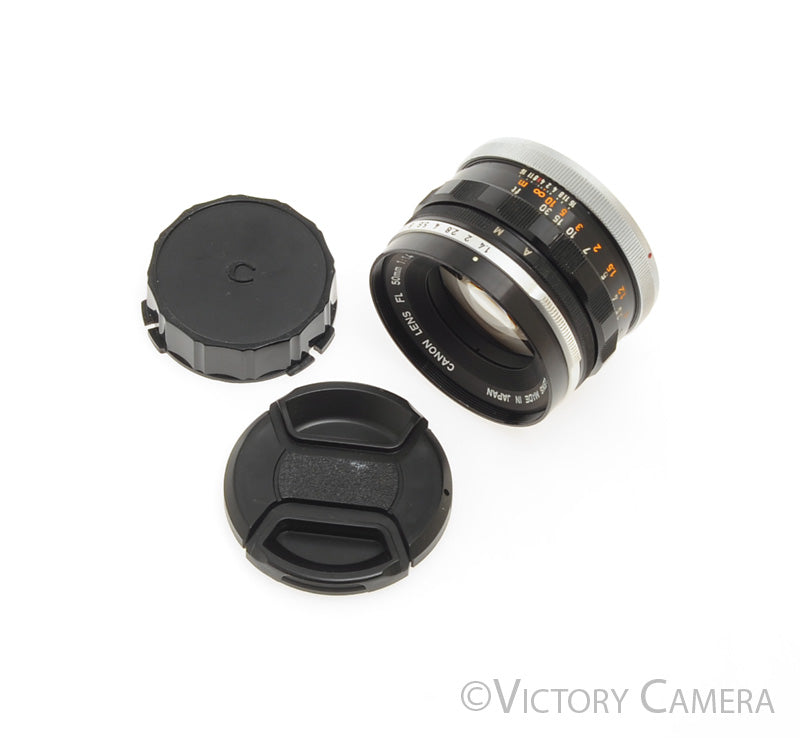 Canon FL 50mm f1.4 Manual Focus Prime Lens [EXC-] - Victory Camera