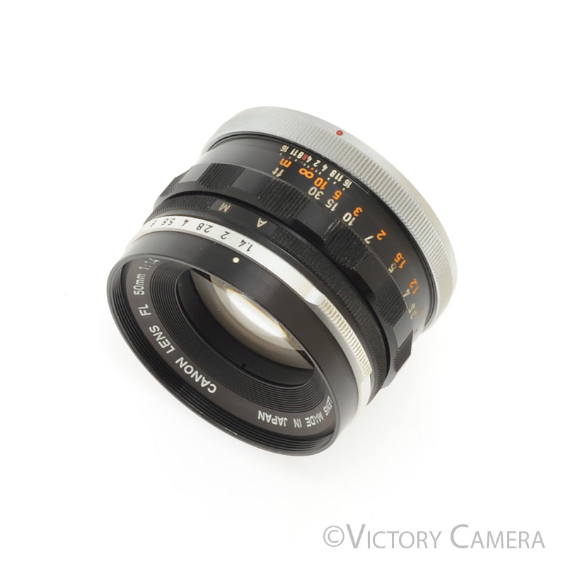 Canon FL 50mm f1.4 Manual Focus Prime Lens [EXC] - Victory Camera