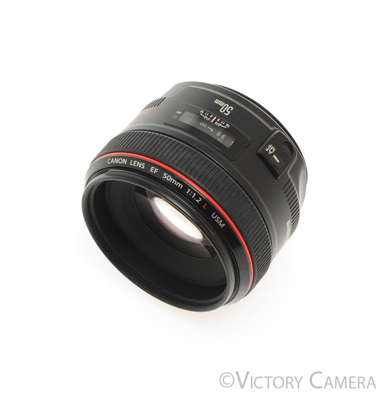 Canon EOS EF 50mm f1.2 L Series USM Prime Lens -Small Mark- [EXC-] - Victory Camera
