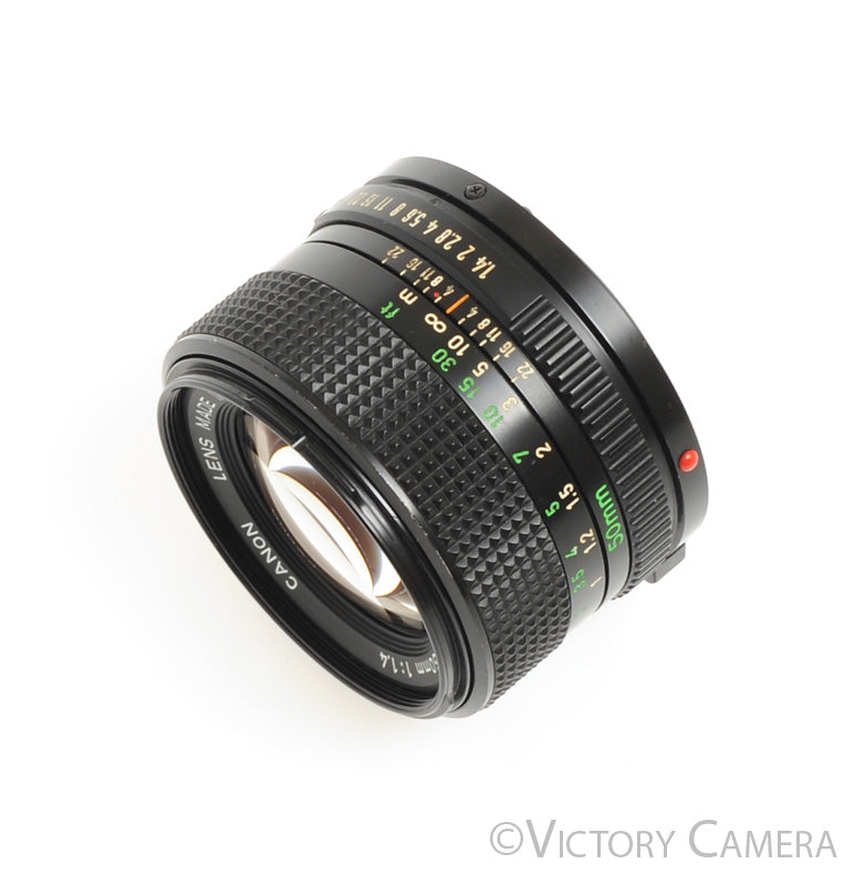 Canon FD 50mm f1.4 (late version) Fast Prime Lens [EXC-] - Victory Camera