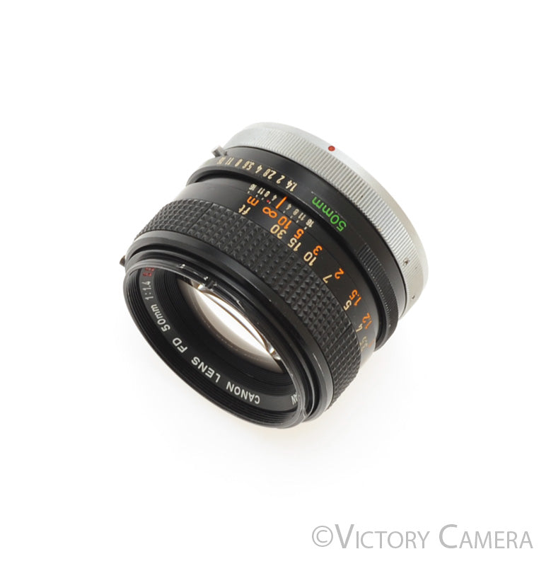 Canon 50mm F1.4 S.S.C Fast Prime Lens for FD Mount [EXC+] - Victory Camera