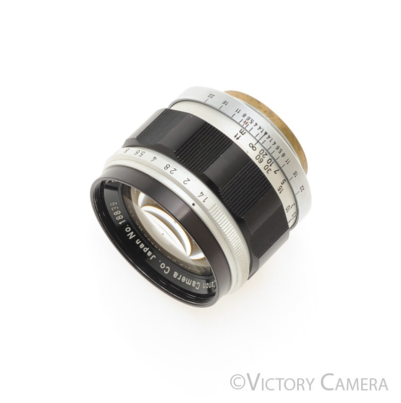 Canon 50mm f1.4 LTM L39 Leica Screw Mount Lens [EXC+] - Victory Camera