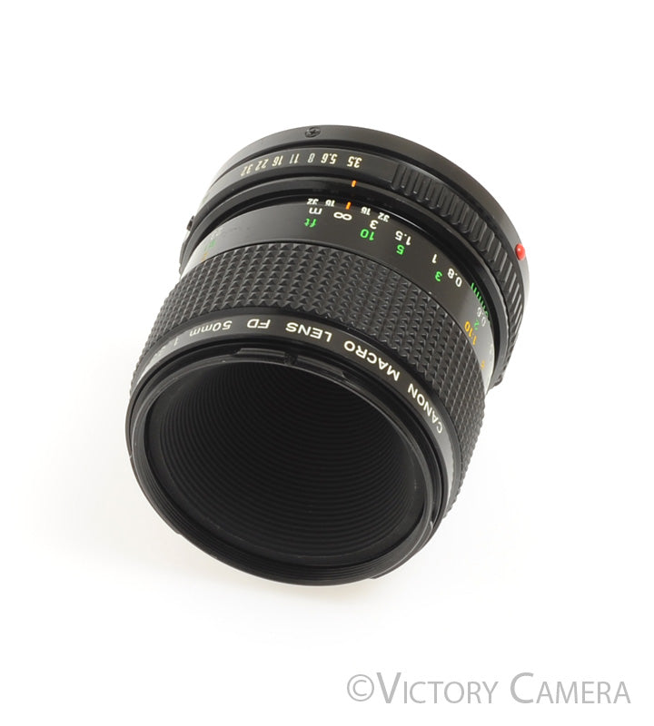 Canon FD 50mm f3.5 (late version) Macro Prime Lens [EXC+] - Victory Camera