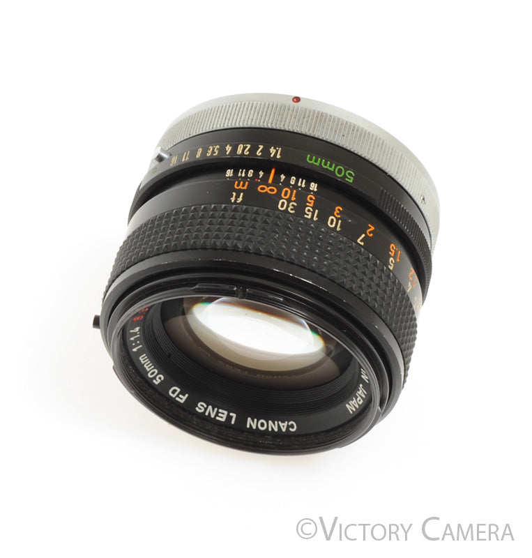 Canon 50mm F1.4 S.S.C Fast Prime Lens for FD Mount [EXC] - Victory Camera