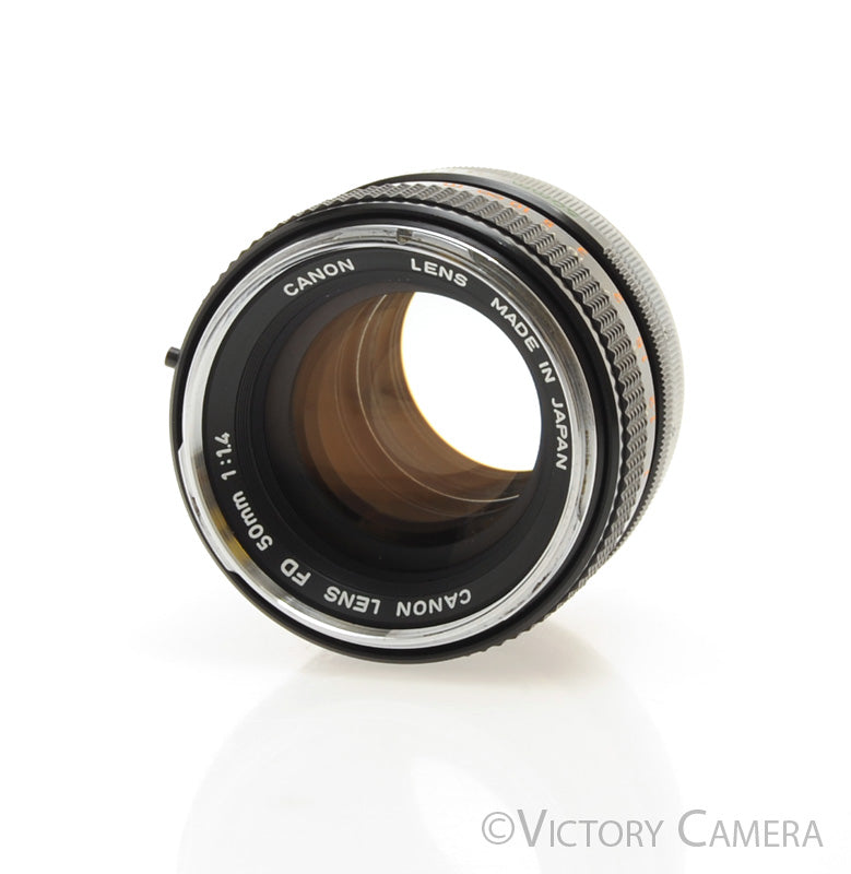 Canon 50mm F1.4 Fast Prime Lens for FD Mount w/ Shade [EXC+] - Victory Camera
