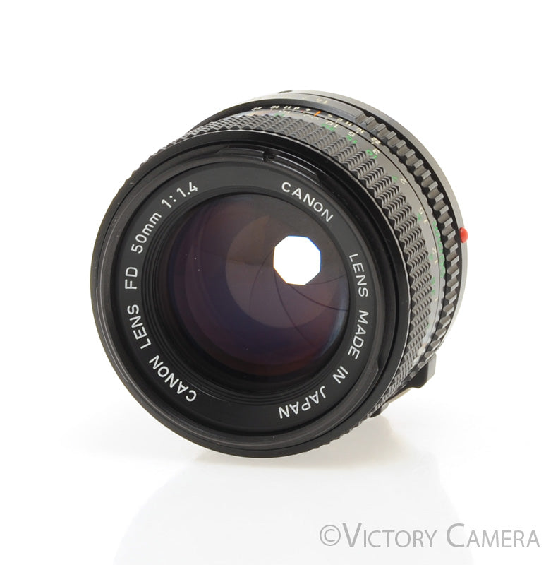 Canon FD 50mm f1.4 (late version) Fast Prime Lens [EXC+] - Victory Camera