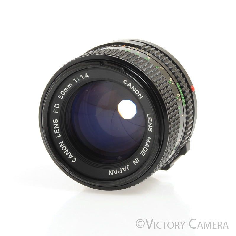 Canon FD 50mm f1.4 (late version) Fast Prime Lens [MINT-] - Victory Camera